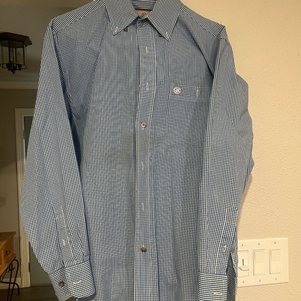 Wrangler button down western shirt